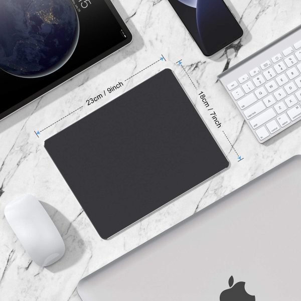 Mouse Pad, Black Hard Metal Aluminum Mouse Pad, Premium Dual-Side Waterproof Fast and Accurate Control Mousepad for Office, Home and Gaming, Small Size, 9"×7" - Image 5